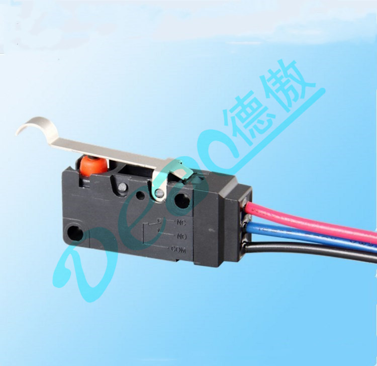 帶弧形壓桿防水微動開關(guān)